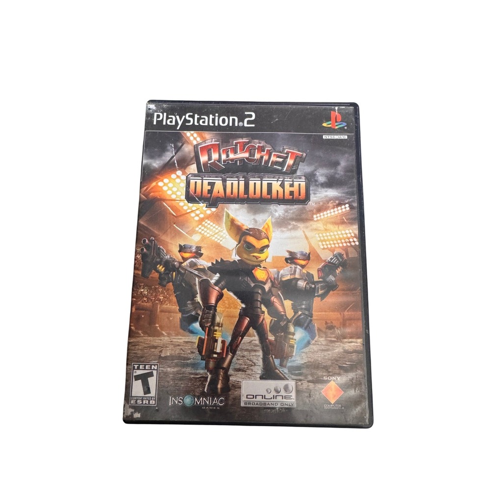 Ratchet Deadlocked Sony PlayStation 2 PS2 Action Shooter Game SCUS 97465 2005